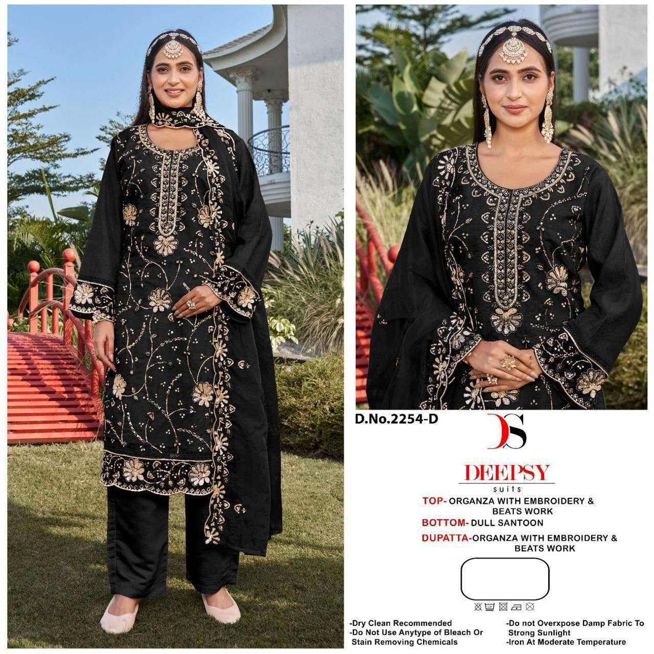 DEEPSY SUIT 2254 ORGANZA EMBROIDERY PAKISTANI SUIT WHOLESALER BEST RATE 2026