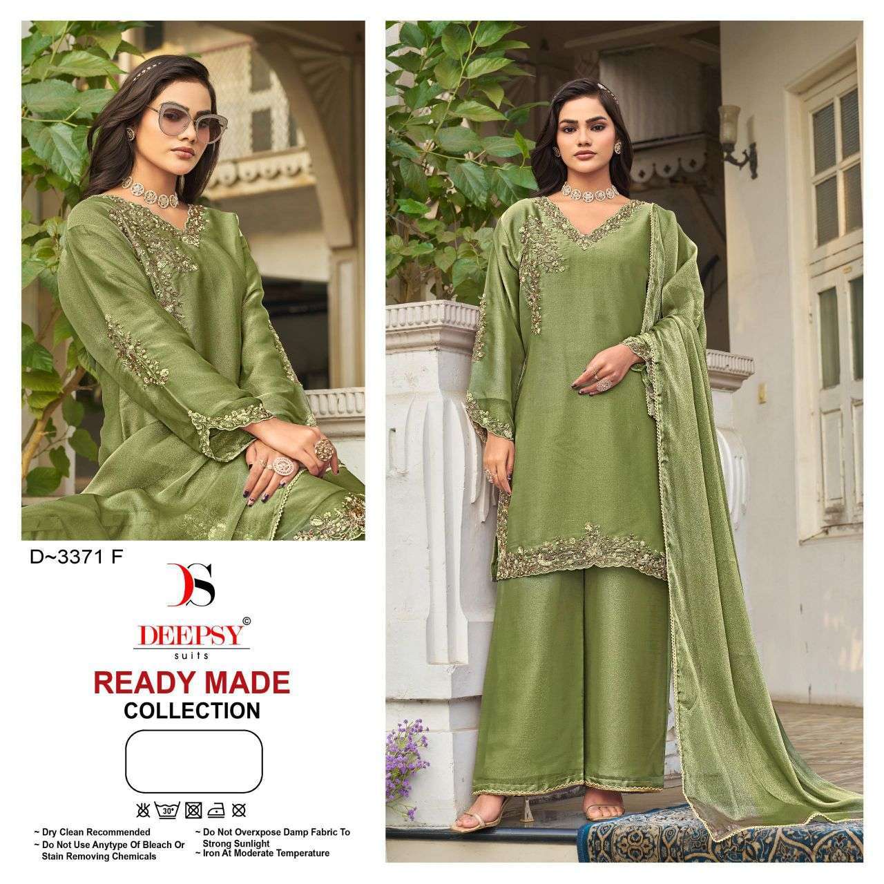 DEEPSY SUIT 3371 HEAVY BEADS WORK READYMADE SALWER KAMEEZ SUIT WHOLESALER 
