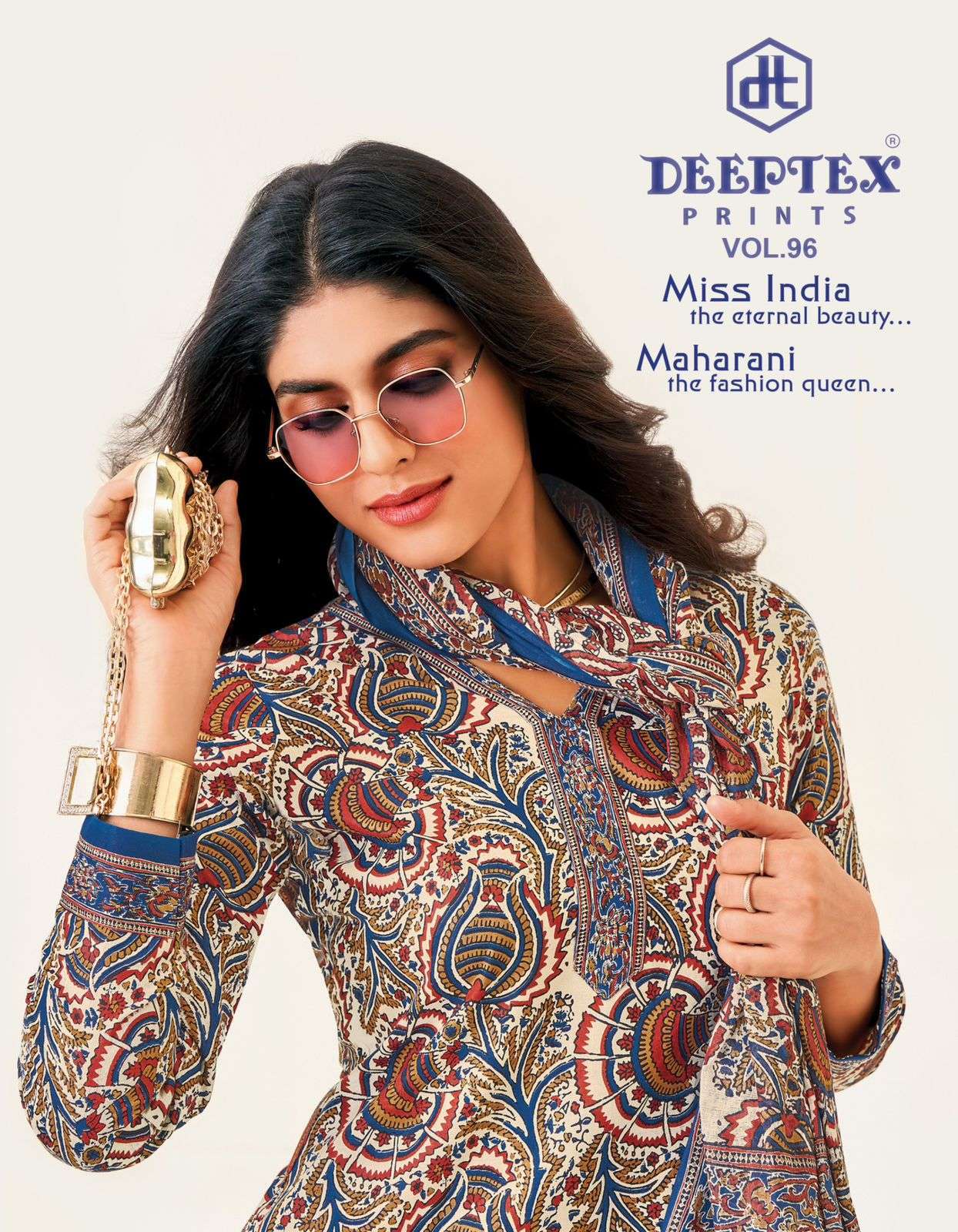 DEEPTEX MISS INDIA VOL 96 PURE COTTON DRESS MATERIAL WHOLESALER 