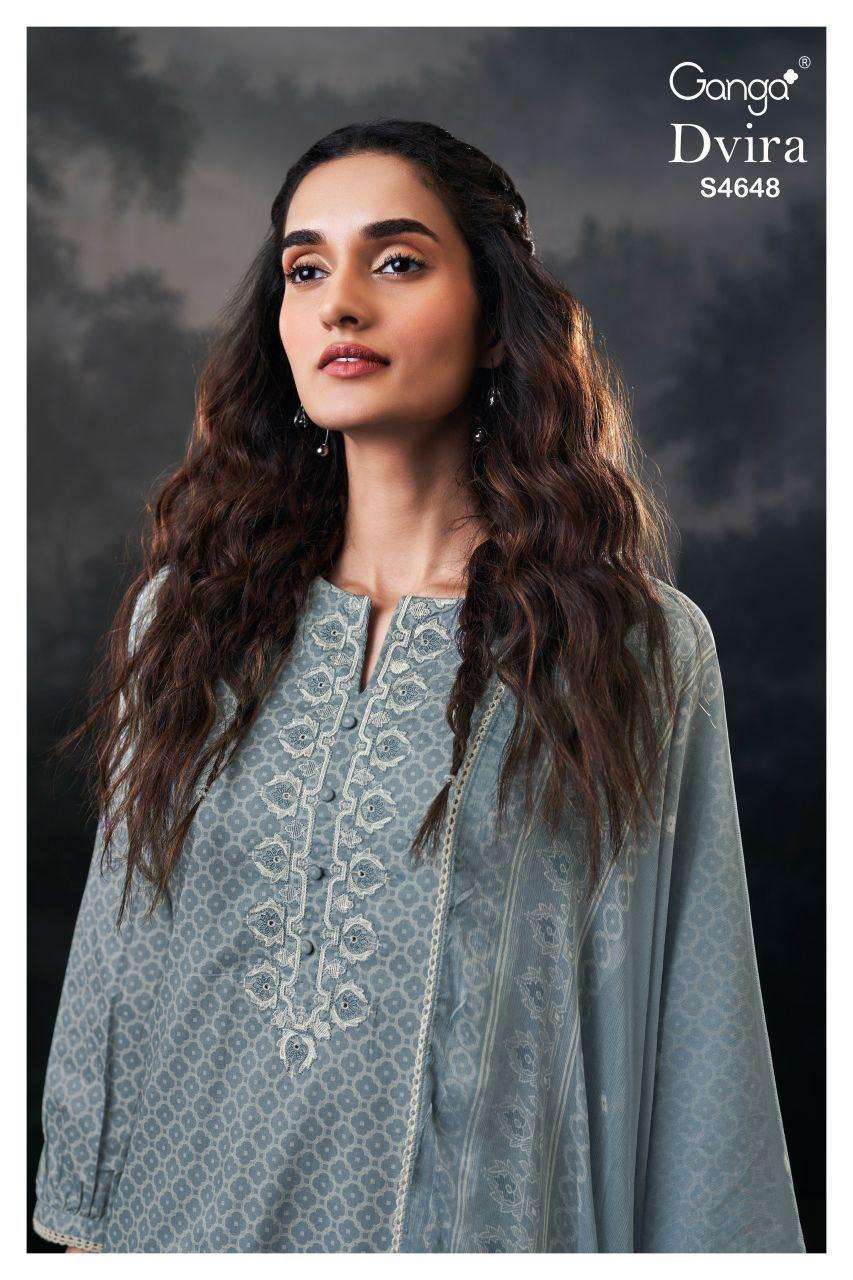 GANGA FASHION DVIRA 4648 COTTON PRINTED SUIT WHOLESALER BEST RATE 2026