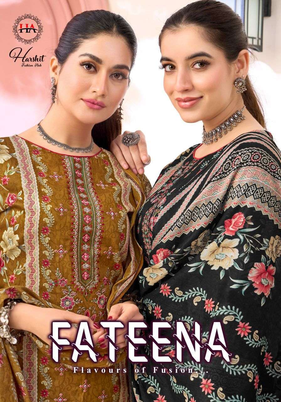 HARSHIT FASHION FATEENA ZAM COTTON FANCY EMBROIDERY SUIT WHOLESALER 2026