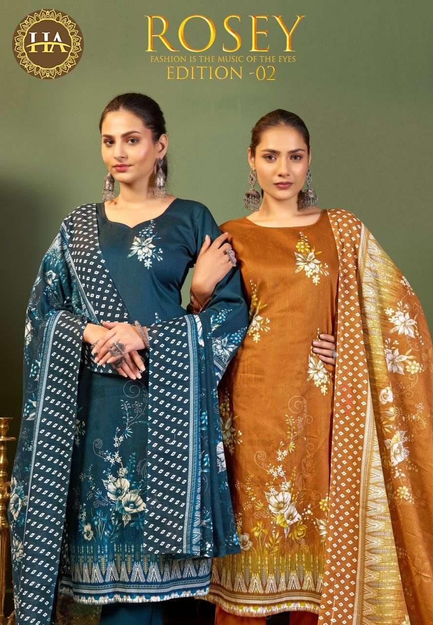 HARSHIT FASHION ROSEY VOL 2 FANCY HANDWORK SUIT WHOLESALER 2026
