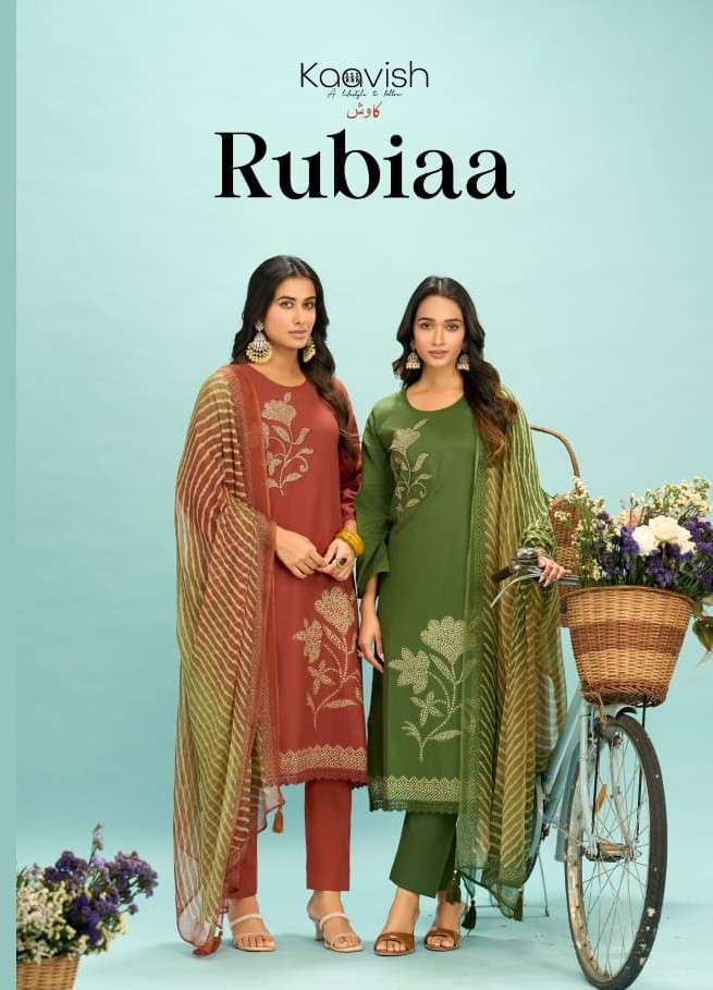 KAAVISH RUBIAA LAWN COTTON FOIL PRINTED SALWER KAMEEZ WHOLESALER 