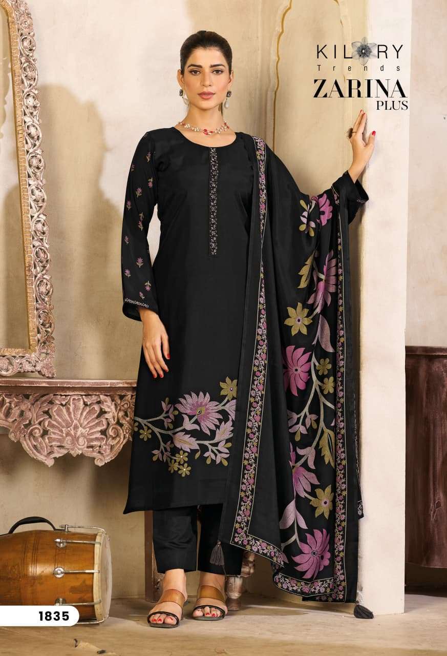 KILORY TRENDZ ZARINA PLUS MUSLIN SILK SALWER KAMEEZ WHOLESALER BEST RATE 