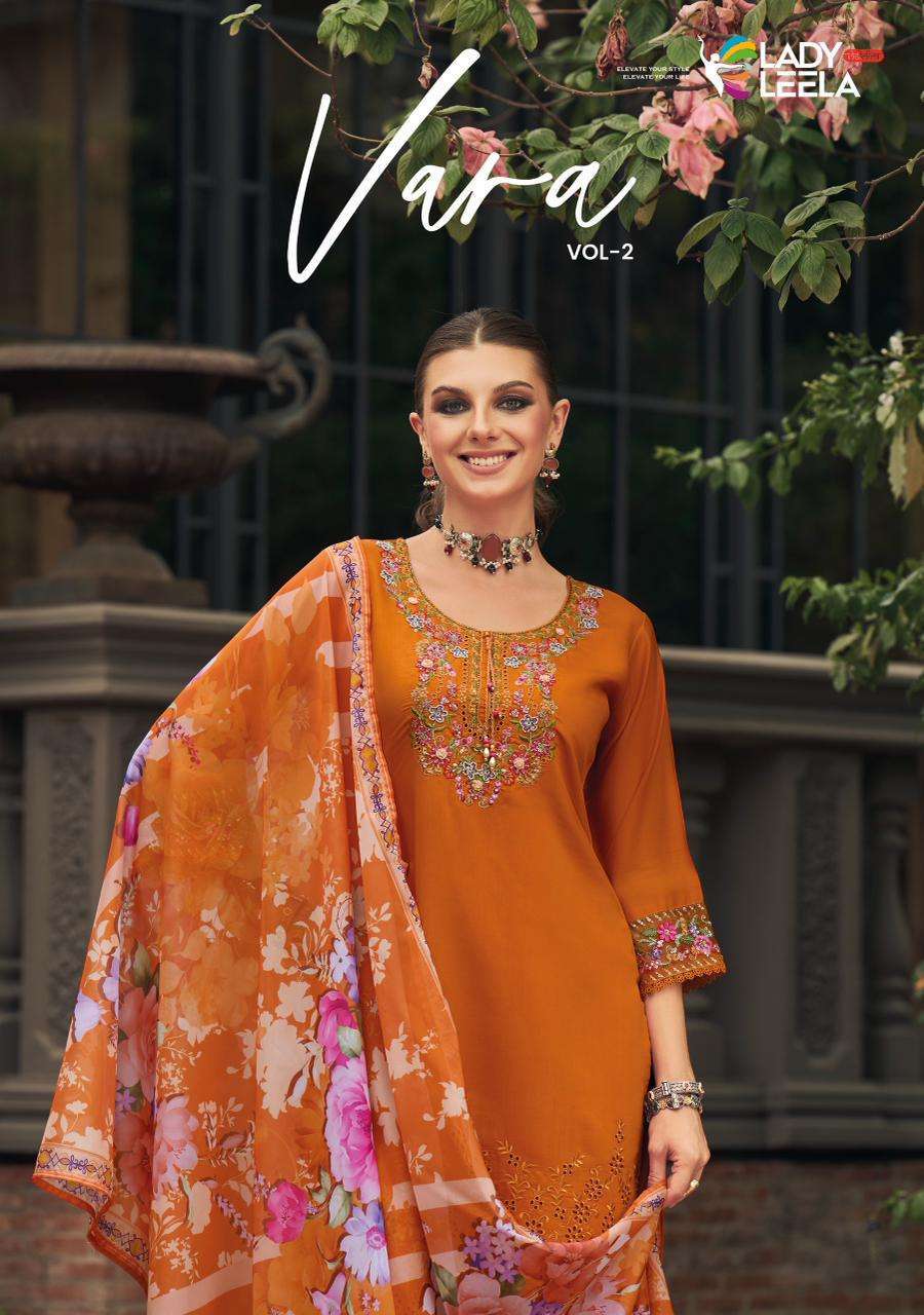 LADY LEELA VARA VOL 2 VISCOSE SILK READYMADE SUIT WHOLESALER BEST RATE 