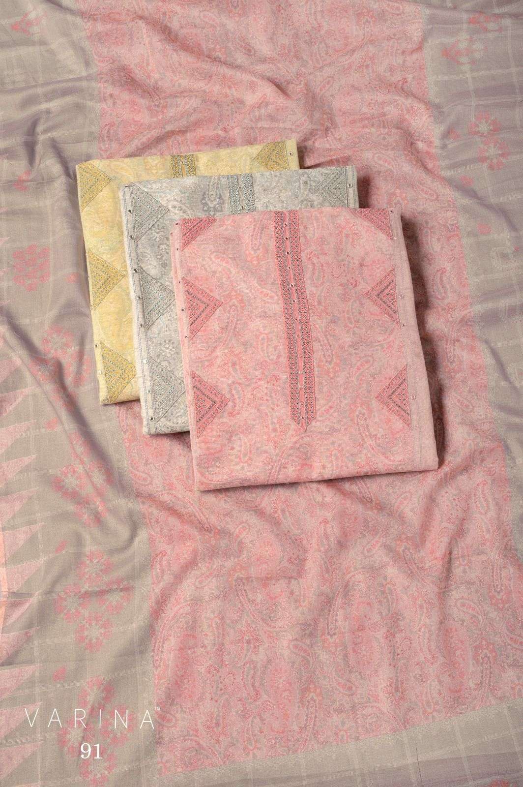 OMTEX 91 COTTON DIGITAL PRINT EMBROIDERED SALWER KAMEEZ SUIT WHOLESALER 2026