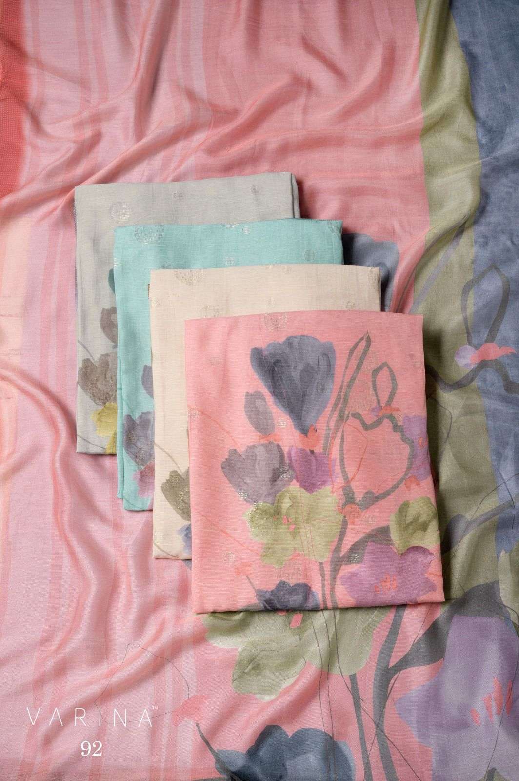 OMTEX 92 JACQUARD WITH DIGITAL PRINTED SALWER KAMEEZ SUIT WHOLESALER 