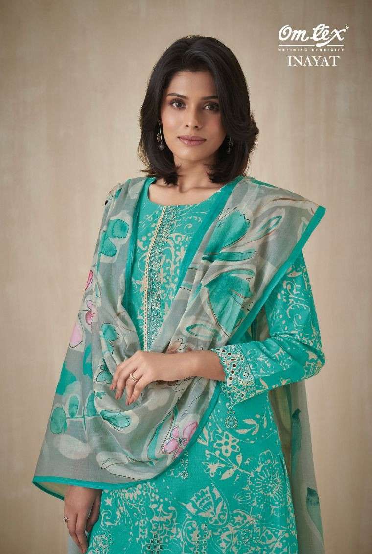 OMTEX INAYAT LAWN COTTON EMBROIDERY SUIT WHOLESALER BEST RATE 