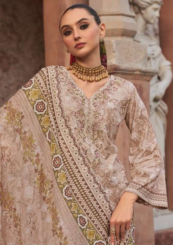 PAKIZA PRINTS REHMAT VOL 21 LAWN WITH KASHMIRI WORK SALWER KAMEEZ SUIT WHOLESALER 2026