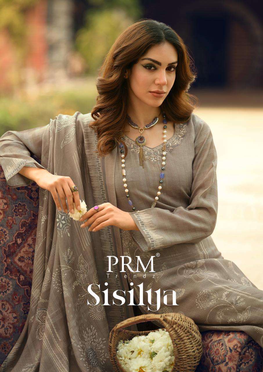 PRM TRENDZ SISILYA VISCOSE LINEN SALWER KAMEEZ SUIT WHOLESALER BEST RATE 
