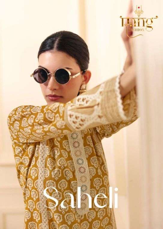 RANG FASHION SAHELI COTTON CAMBRIC PRINTED SALWER KAMEEZ SUIT WHOLESALER 