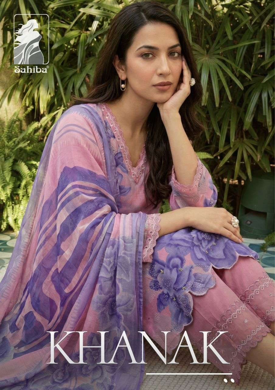 SAHIBA KHANAK COTTON LAWN HANDWORK SALWER KAMEEZ SUIT WHOLESALER 2026