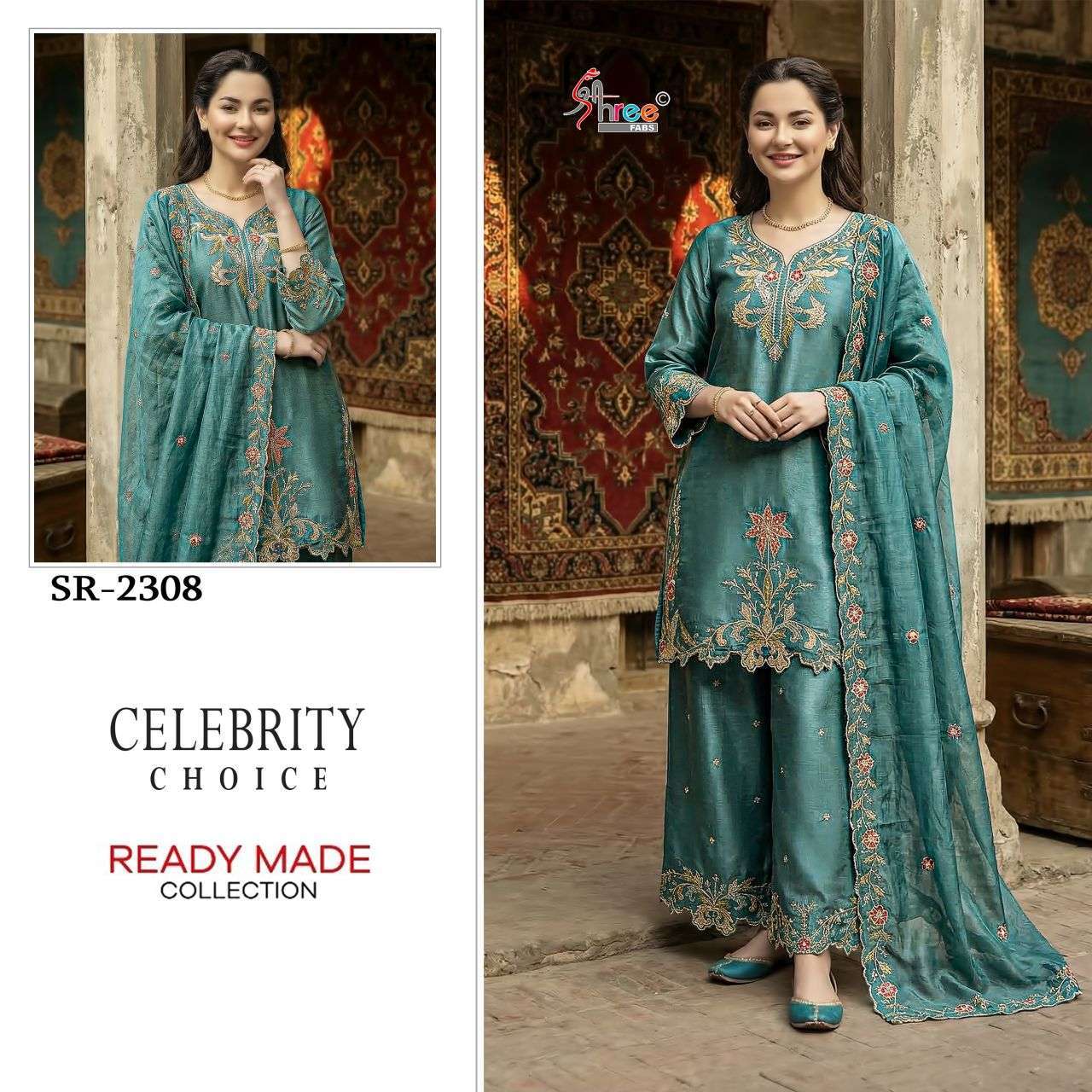 SHREE FAB 2308 FANCY SATIN READYMADE SALWER KAMEEZ WHOLESALER BEST RATE 2026