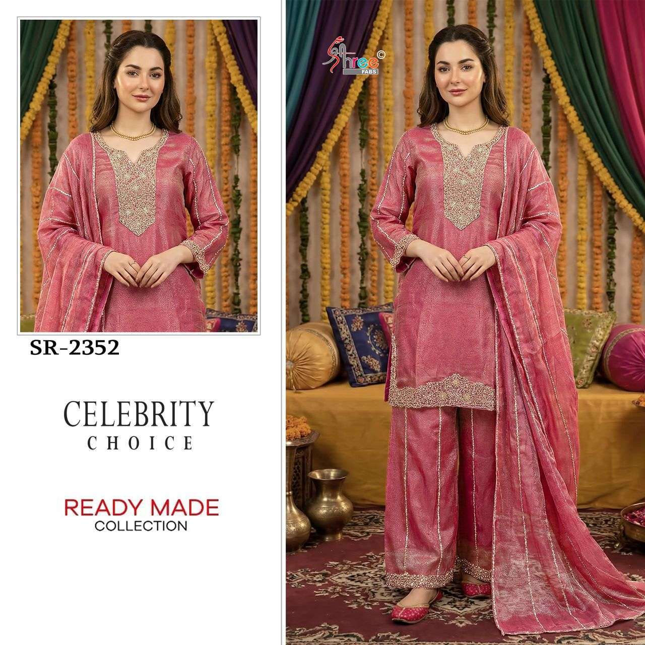 SHREE FAB 2352 COLORS MASS CHIFFON PAKISTANI SUIT WHOLESALER BEST RATE 2026