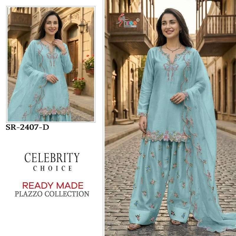 SHREE FAB 2407 SATIN SILK VISCOSE READYMADE DRESS EXPORTER 2026