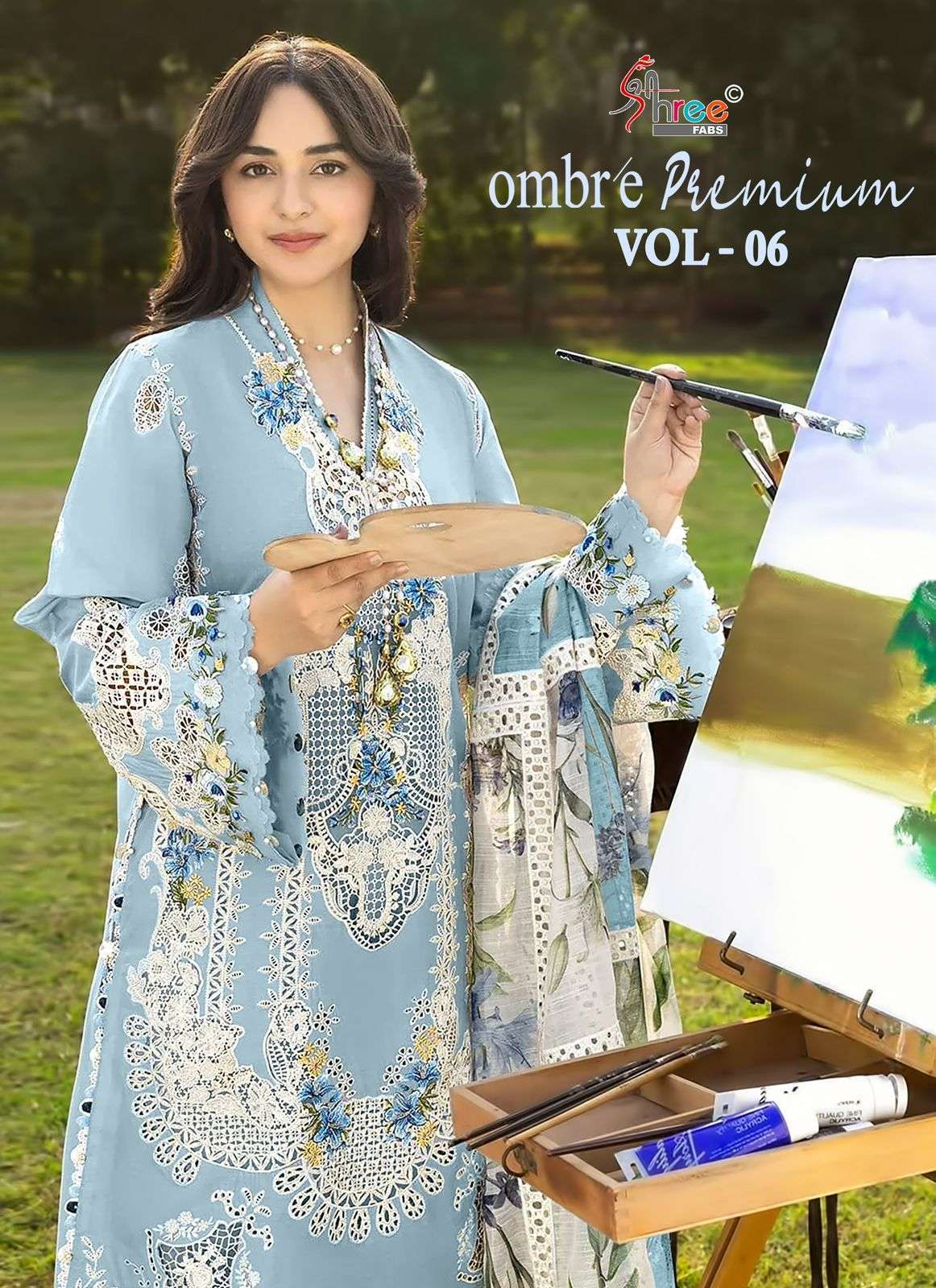 SHREE FAB OMBRE PREMIUM VOL 6 COTTON SELF EMBROIDERY SUIT WHOLESALER 2026