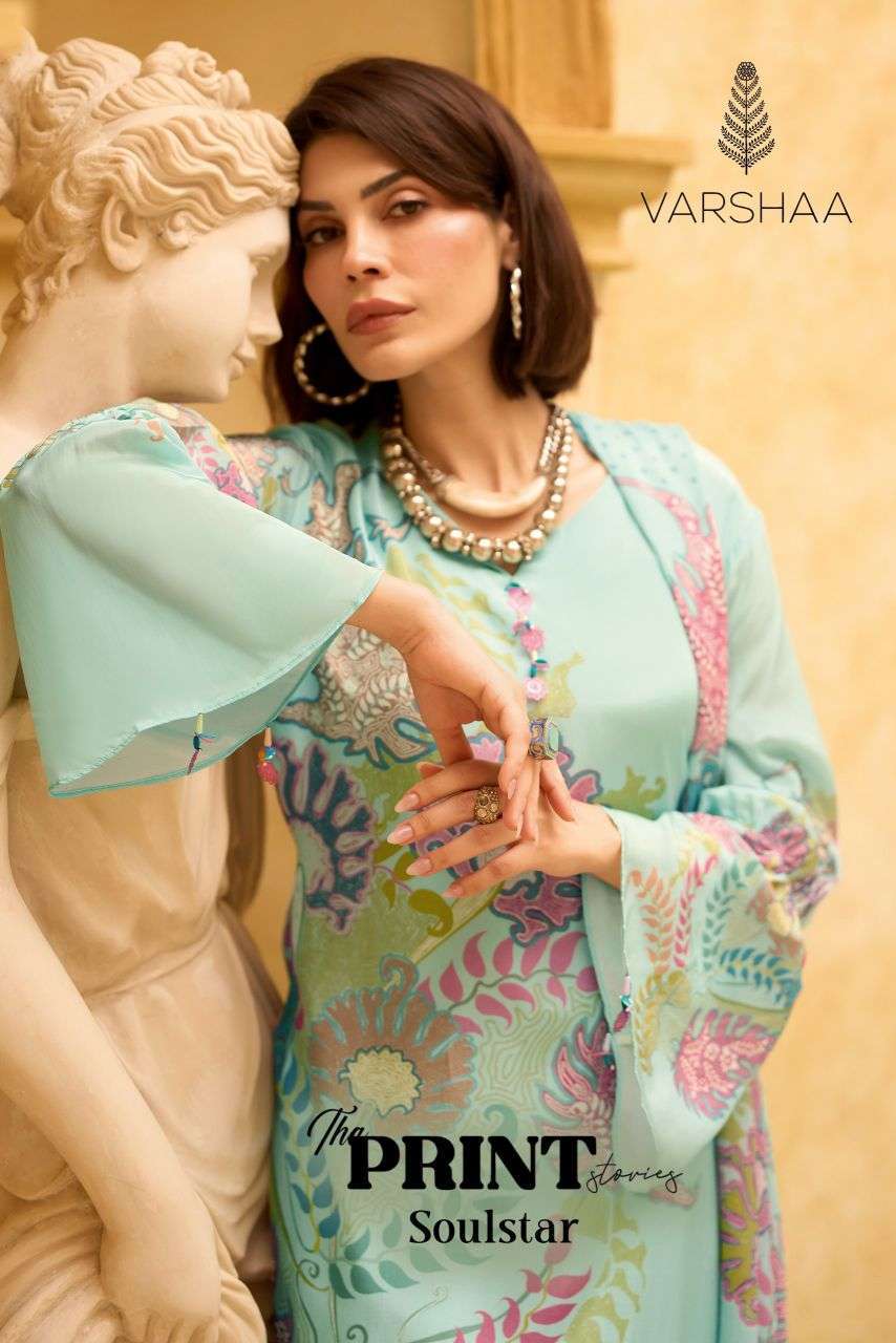 VARSHA FASHION THE PRINT SOULSTAR ROYAL SILK SUIT WHOLESALER BEST RATE 