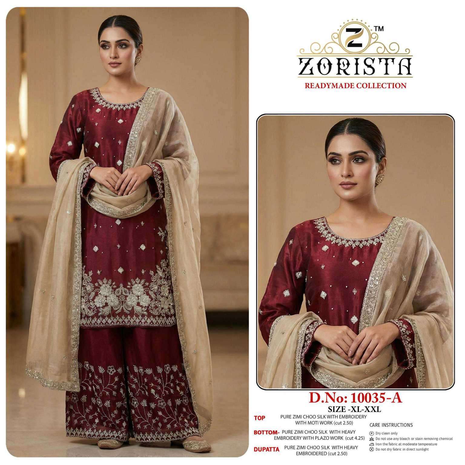 ZORISTA 10035 JIMI CHU EMBROIDERY SUIT WHOLESALER BEST RATE 