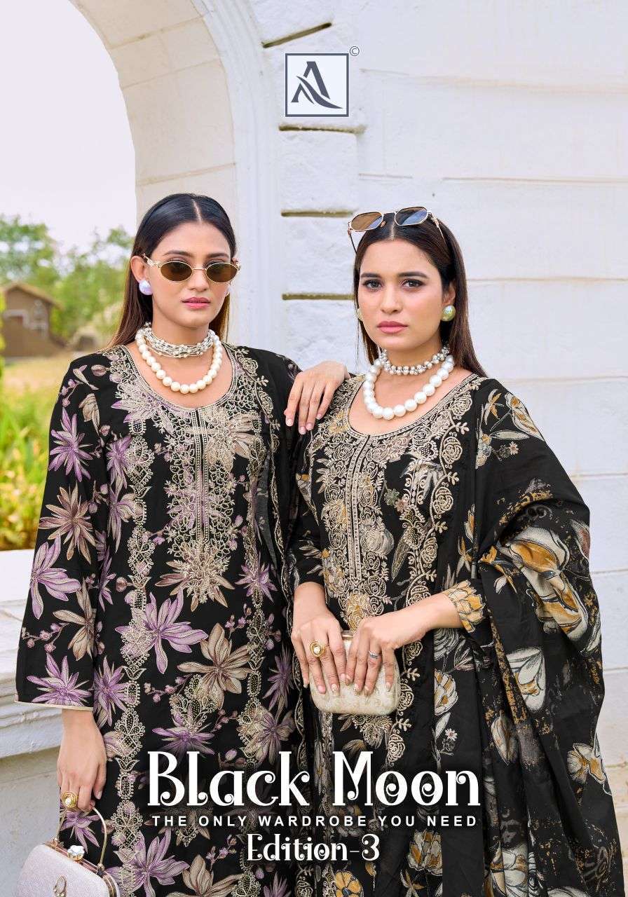 ALOK SUIT BLACK MOON VOL 3 VISCOSE RAYON SUIT WHOLESALER BEST RATE 2026