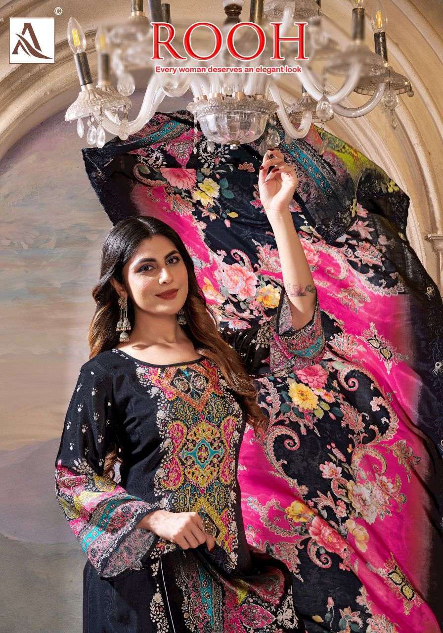 ALOK SUIT ROOH PRINTED VISCOSE MUSLIN SALWER KAMEEZ BEST RATE 2026