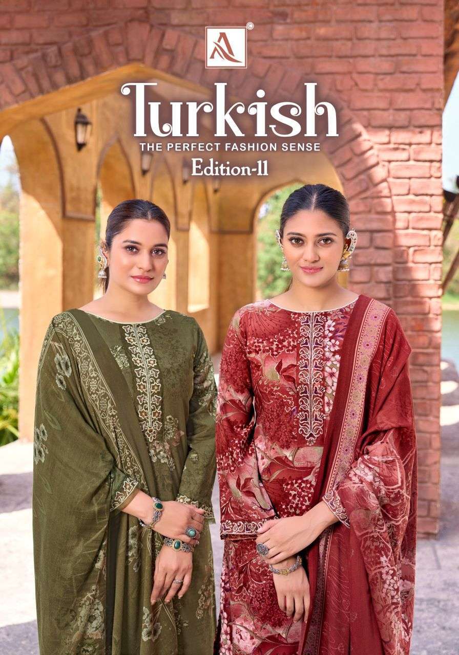 ALOK SUIT TURKISH VOL 11 VISCOSE RAYON EMBROIDERY SUIT WHOLESALER BEST RATE 2026