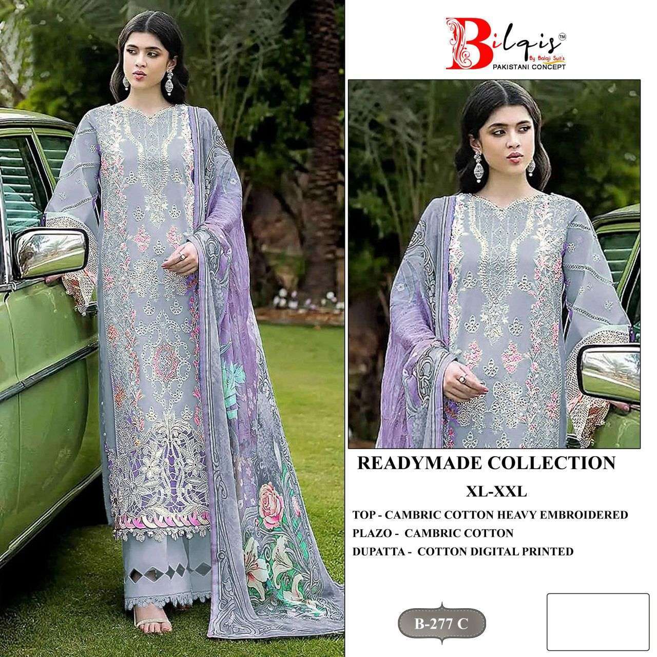 BILQIS 277 CAMBRIC COTTON LAWN READYMADE SUIT WHOLESALER BEST RATE 2026