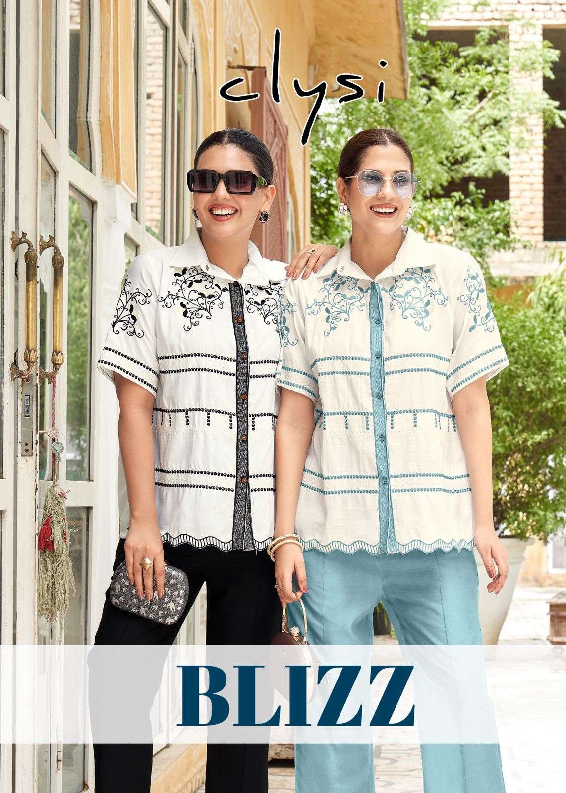 CLYSI BLIZZ DESIGNER PARTY WEAR READYMADE COLLECTION CORD SET WHOLESALER BEST ATE 