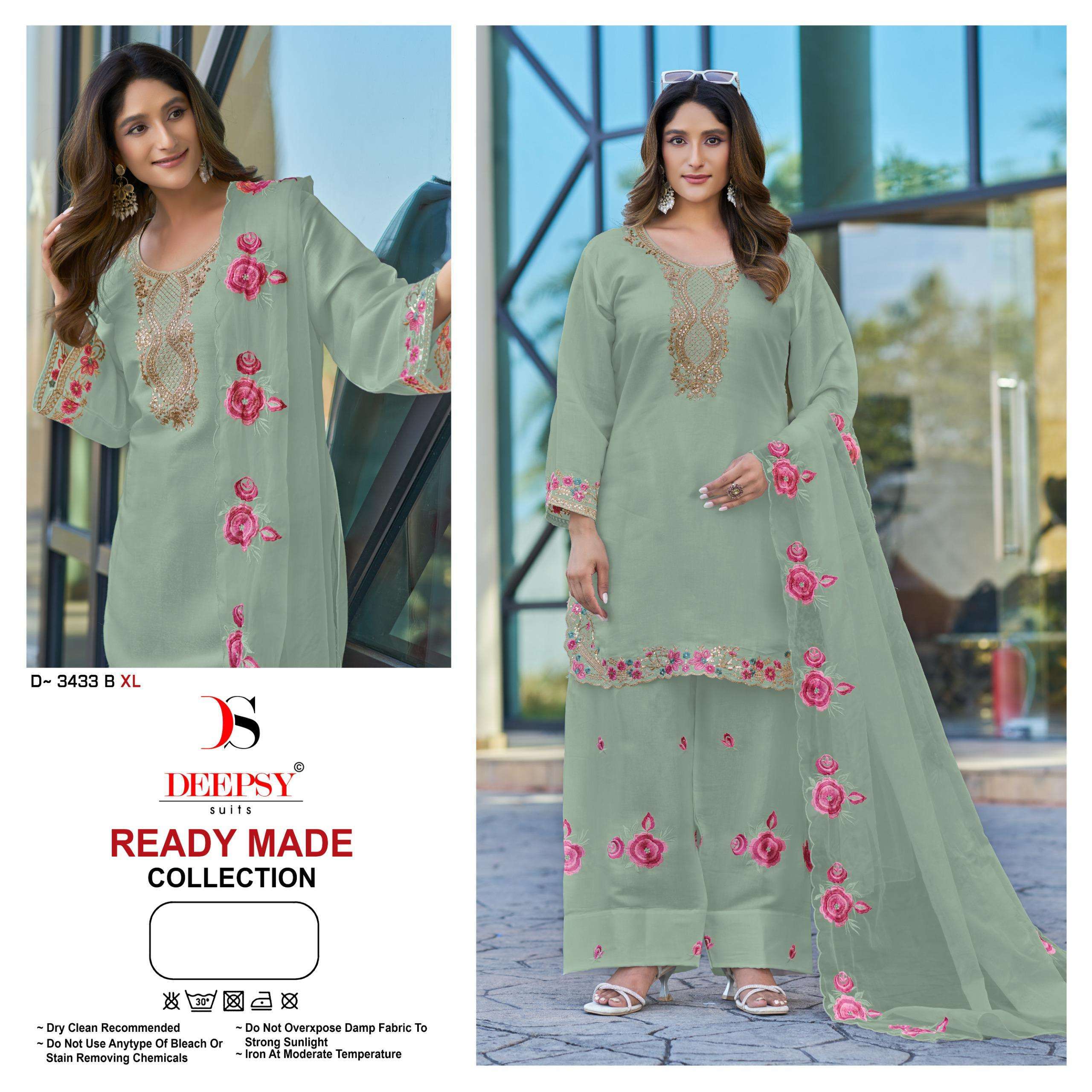 DEEPSY SUIT 3433 VISCOSE SATIN READYMADE SUIT WHOLESALER BEST RATE DEALER 