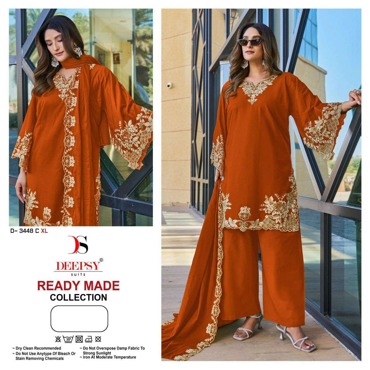 DEEPSY SUIT 3448 COTTON EMBROIDERY READYMADE SUIT WHOLESALER BEST RATE DEALER 2026