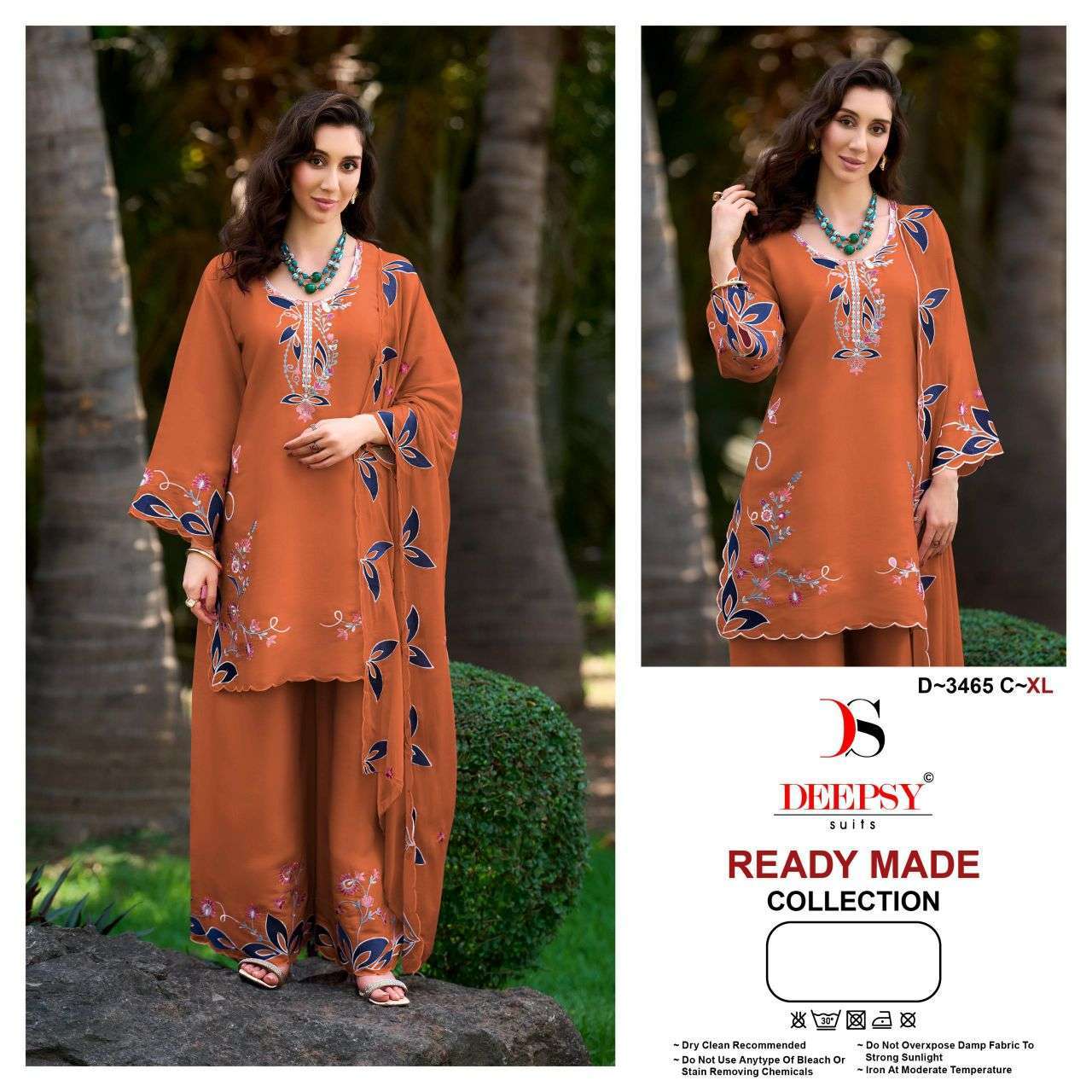 DEEPSY SUIT 3465 COTTON FANCY EMBROIDERED READYMADE SALWER KAMEEZ BEST RATE 