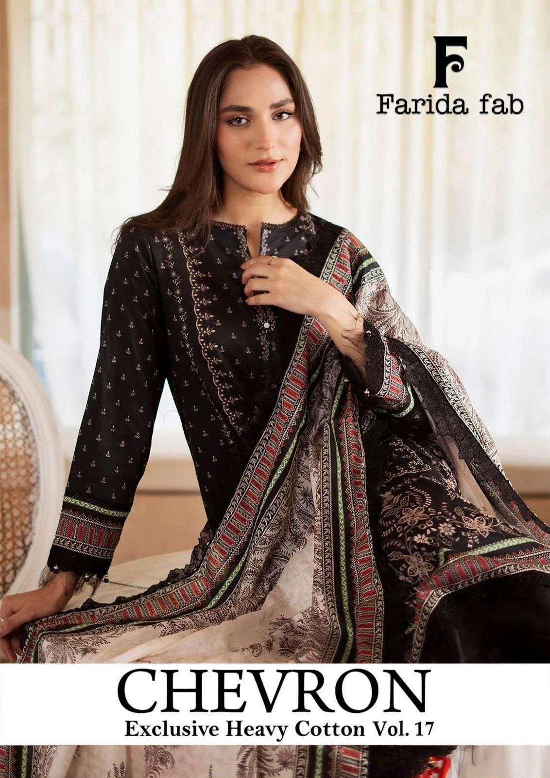 FARIDA FAB CHEVRON VOL 17 DESIGNER PAKISTANI SUIT WHOLESALER 2026