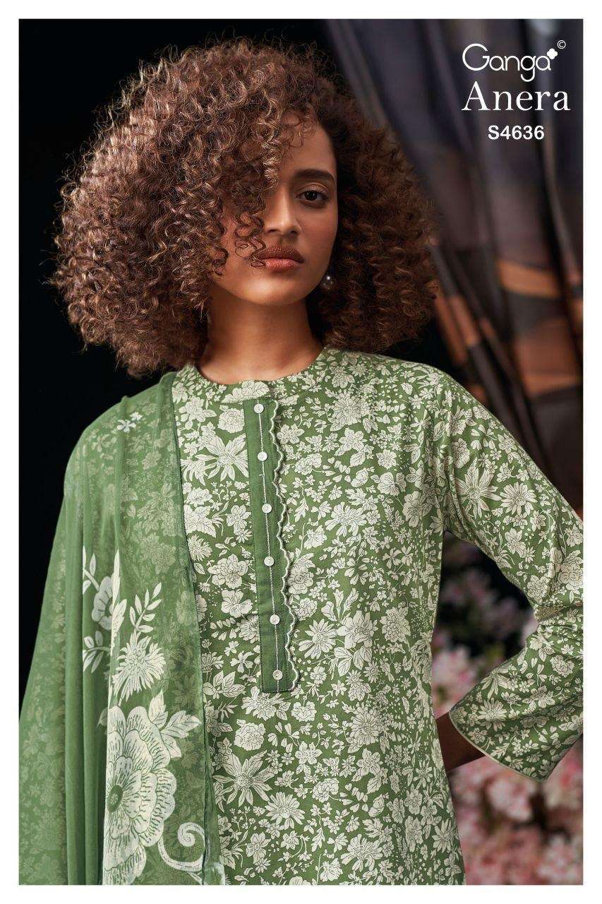 GANGA FASHION ANERA 4636 COTTON PRINTED SUIT WHOLESALER BEST RATE 2026