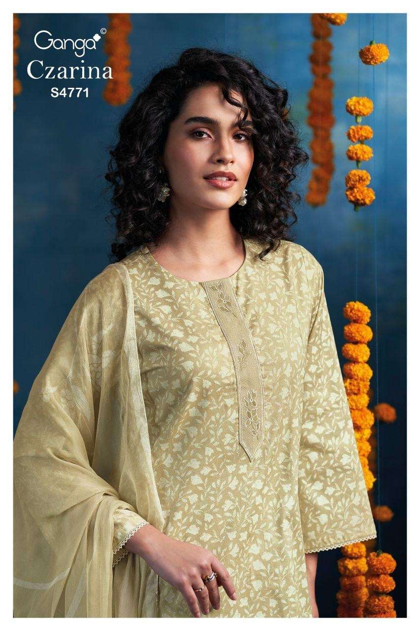 GANGA FASHION CZARINA 4771 PRINTED SUMMER SUIT WHOLESALER 2026
