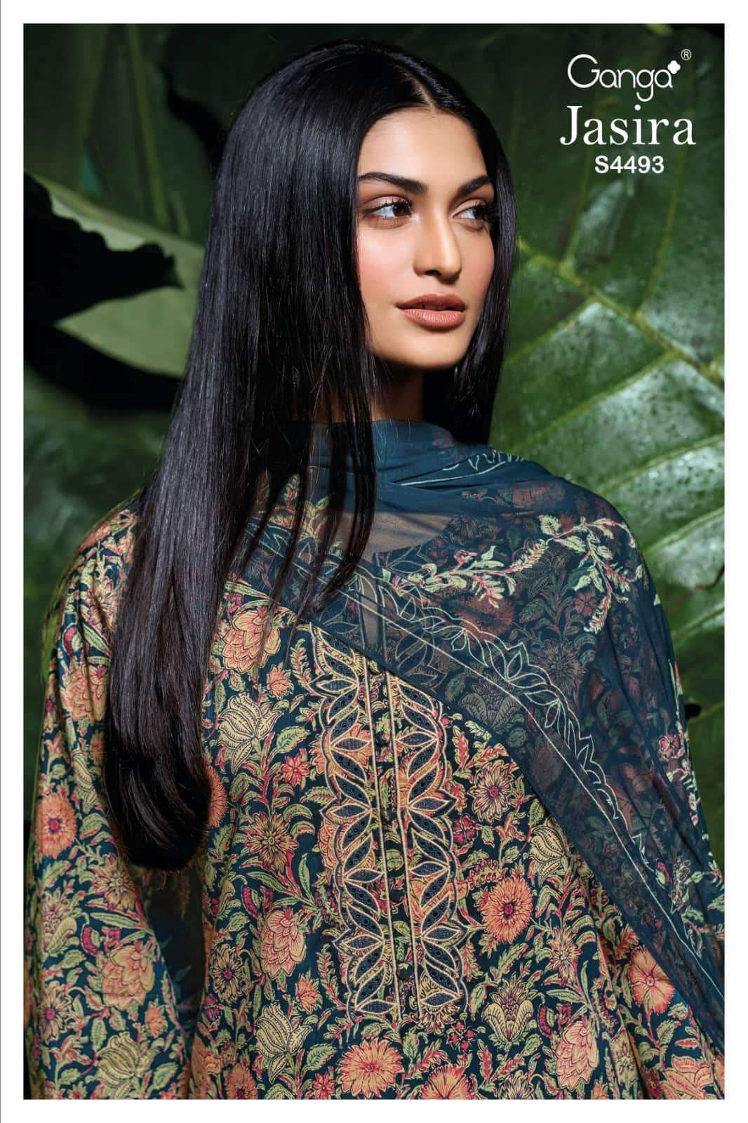 GANGA FASHION JASIRA 4493 COLORS COTTON EMBROIDERED PARTY WEAR SUIT WHOLESALER 2026