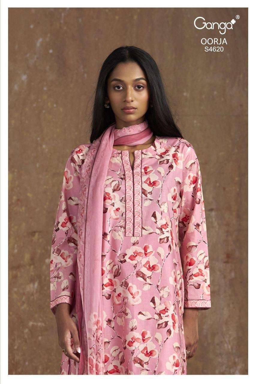 GANGA FASHION OORJA 4620 COTTON PRINTED SALWER KAMEEZ SUIT WHOLESALER BEST RATE 2026