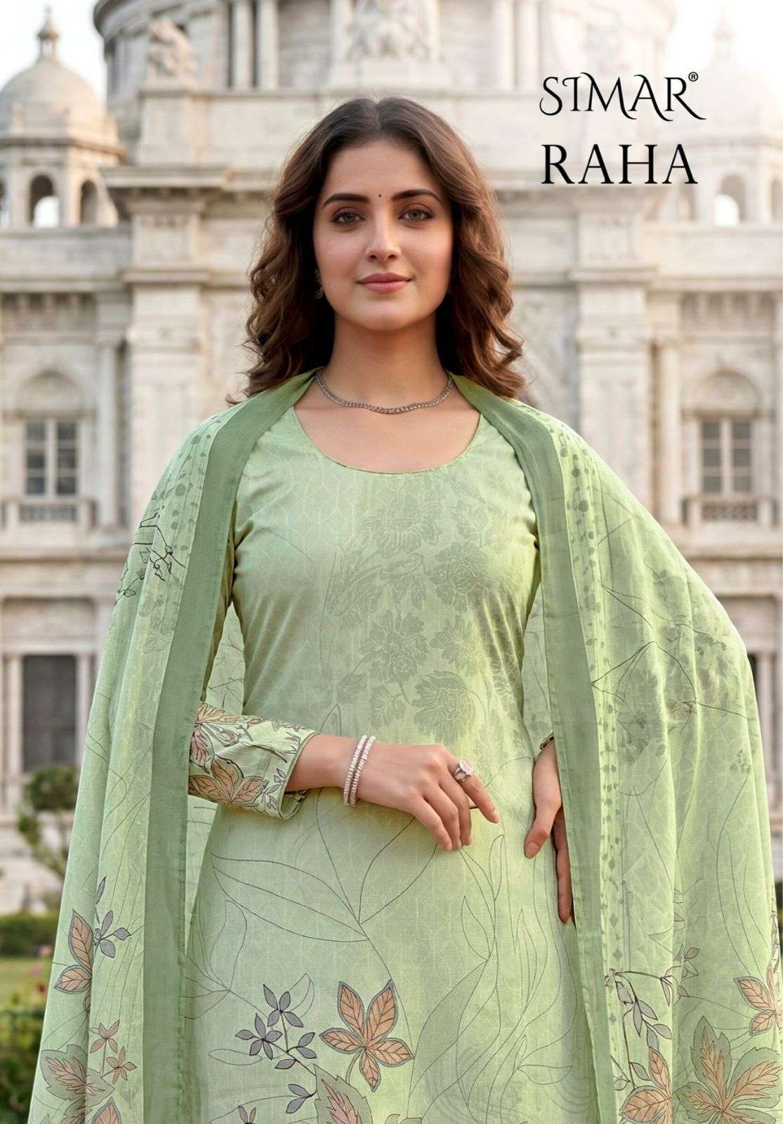 GLOSSY RAHA COTTON PRINT EMBROIDERY SUIT WHOLESALER BEST RATE 2026