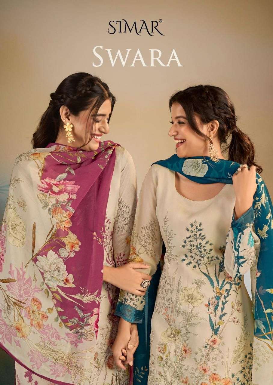 GLOSSY SIMAR  SWARA ORGANZA DIGITAL PRINT HANDWORK SALWER KAMEEZ BEST RATE 2026