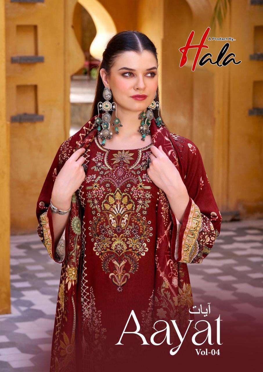 HALA FASHION AAYAT VOL 4 SOFT COTTON SUIT WHOLESALER BEST RATE DEALER 2026
