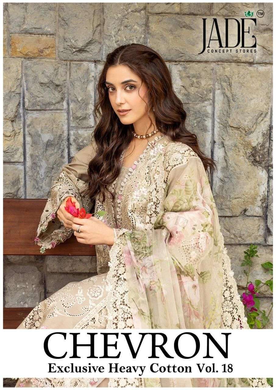 JADE CHEVRON VOL 19 PURE COTTON SUIT WHOLESALE PRICE DEALER 