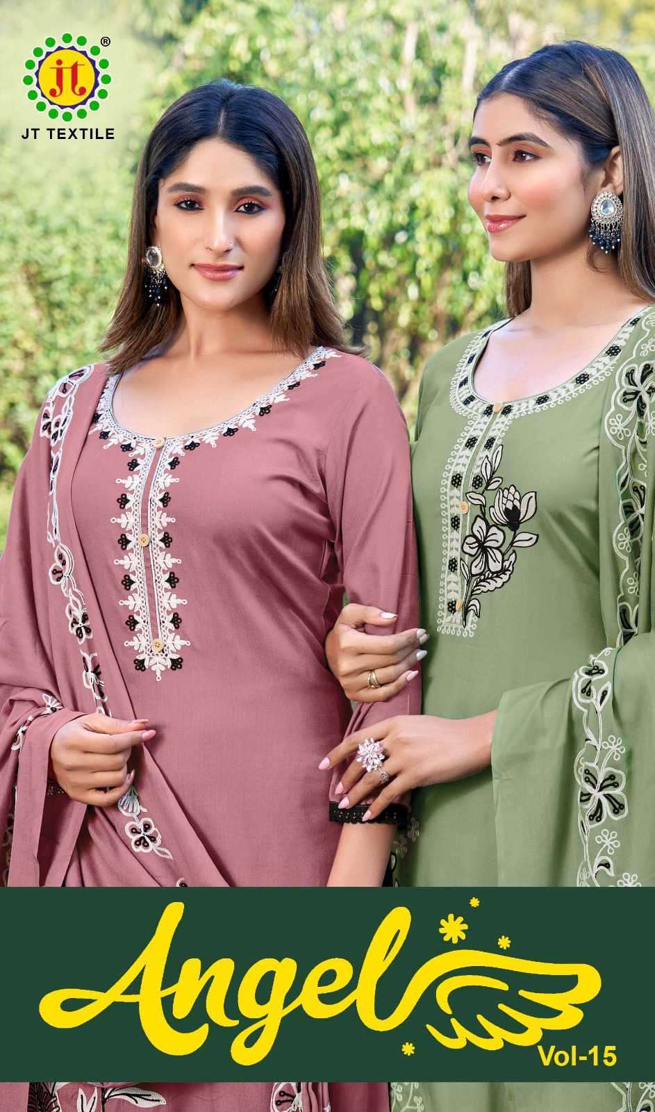 JT TEXTILE ANGEL VOL 15 RAYON DRESS WHOLESALER BEST RATE 2026