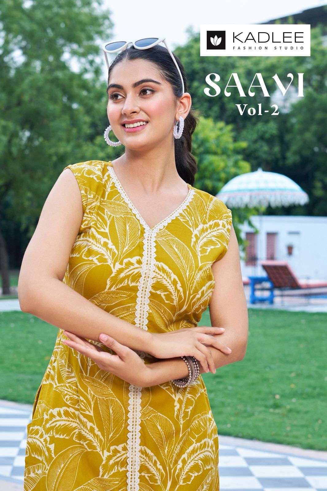 KADLEE SAAVI VOL 2 RAYON PRINTED SUMMER KURTI PANT WHOLESALER 