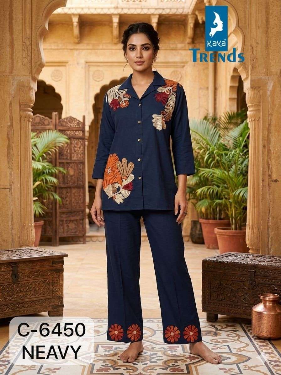 KAYA 6450 FANCY EMBROIDERED COTTON CORD SET WHOLESALER 