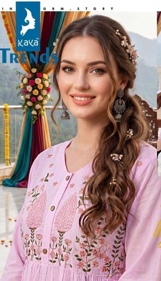 KAYA 6495 COLORS COTTON WITH FANCY EMBROIDERED KURTI WHOLESALER 2026