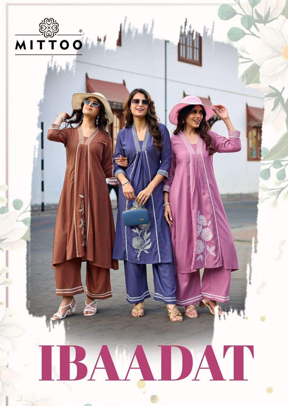 MITTOO IBADAT RAYON THREAD HANDWORK KURTI WHOLESALER 