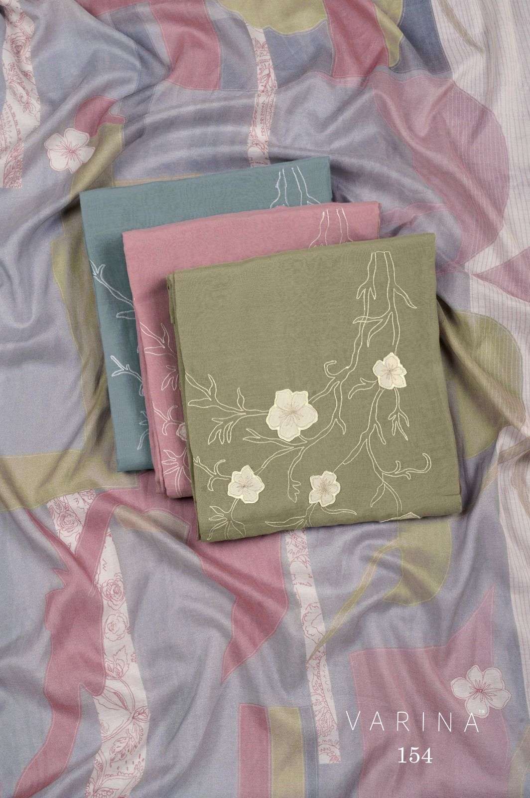 OMTEX 154 COLORS MAL CHANDERI SILK EMBROIDERY SALWER KAMEEZ BEST RATE 