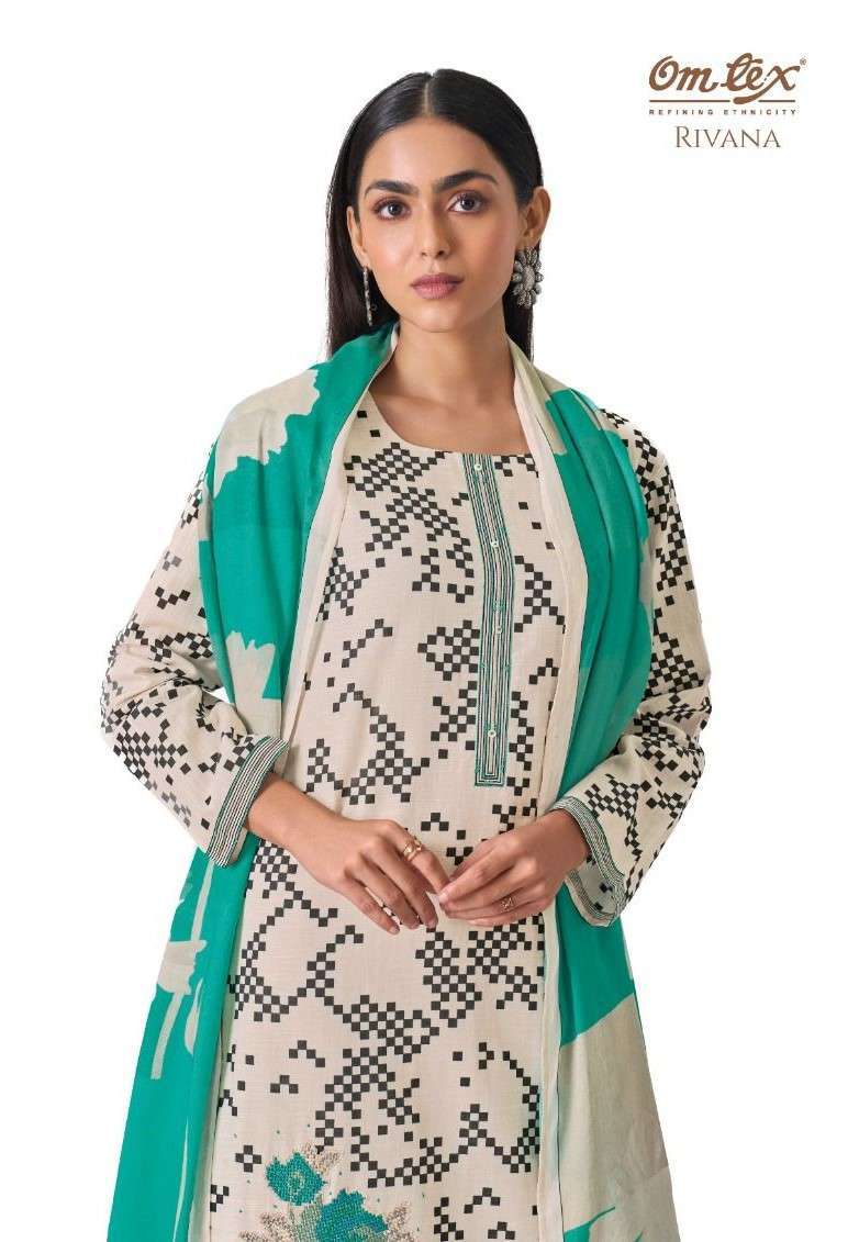 OMTEX RIVANA EMBROIDERED PATCH AND HANDWORK SUIT WHOLESALER BEST RATE 