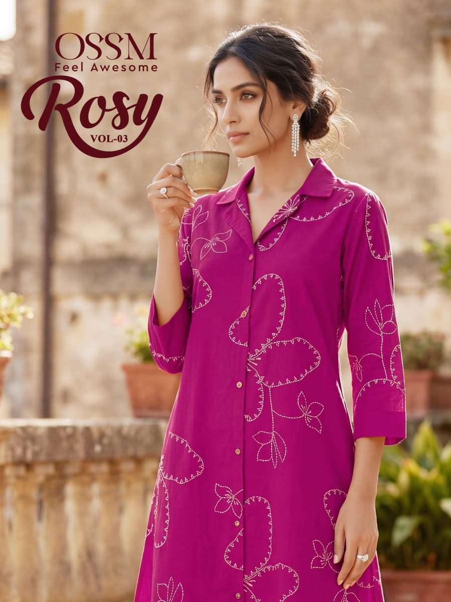 OSSM ROSY VOL 3 CASUAL WEAR TOP BOTTOM PAIR CATALOG DESIGN 2025