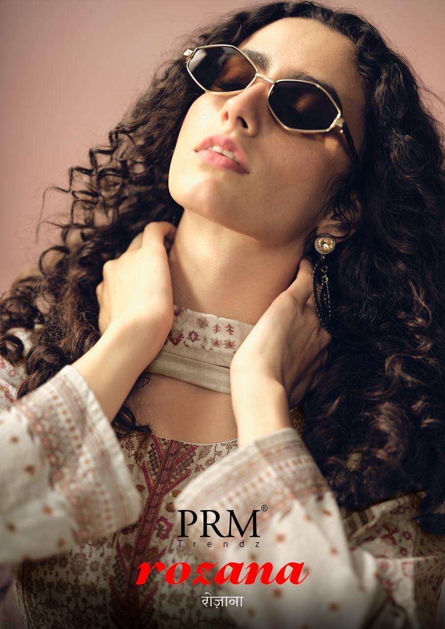 PRM TRENDZ ROZANA CAMBRIC COTTON PRINT FANCY WORK SUIT WHOLESALER BEST RATE 