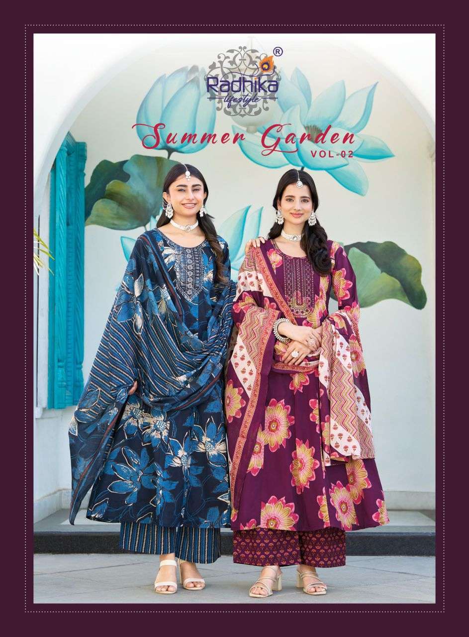 RADHIKA LIFESTYLE SUMMER GARDEN VOL 2 PURE COTTON READYMADE SALWER KAMEEZ 2026