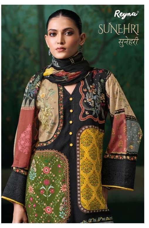 REYNA SUNEHRI MAL CHECKS DIGITAL PRINT EMBROIDERED SUIT WHOLESALER 2026